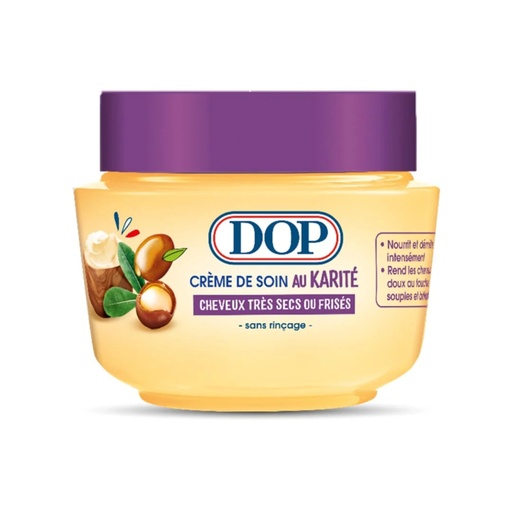 Dop Crème de Soin au Karité Sans Rinçage Cheveux Très Secs ou Frisés 300ml