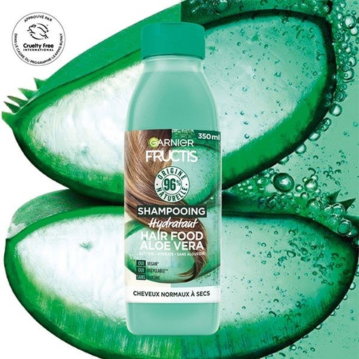 Garnier Fructis Hair Food Shampooing Hydratant à L'Aloe Vera Cheveux Normaux à Secs 350ml