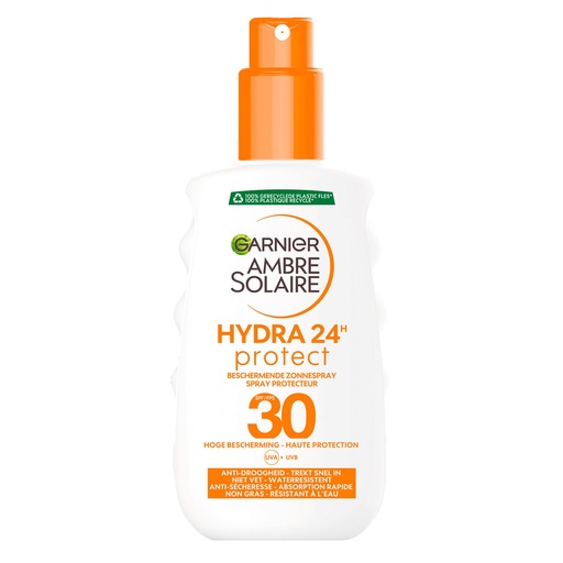 [GAR51] Garnier Ambre Solaire Hydra 24H Protect Crème Solaire SPF 30 Anti Sécheresse 200ml