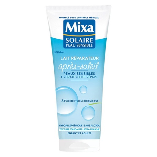 [MIX17] Mixa Solaire Peaux Sensibles Lait Réparateur Après Soleil à L'Acide Hyaluronique Pur 200ml