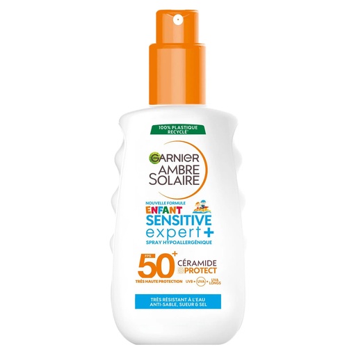 [GAR93] Garnier Ambre Solaire Sensitive Expert+ Spray Hypoallergénique Enfant SPF 50+ 150ml
