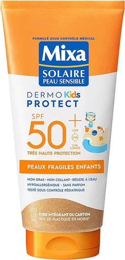[MIX5] Mixa Solaire Dermo Kids Protect Crème Solaire SPF 50 Peaux Fragiles Enfants 175ml