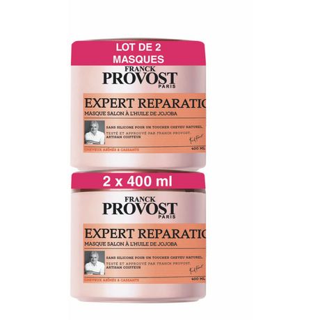 Franck Provost Expert Réparation Masque Salon à L'Huile De Jojoba 400ml x2