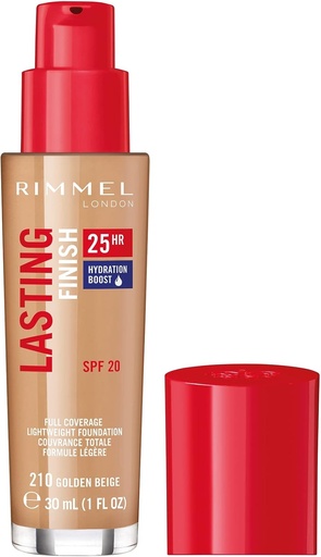 [RIM65] Rimmel Lasting Finish 25H Fond De Teint 210 Golden Beige 30ml