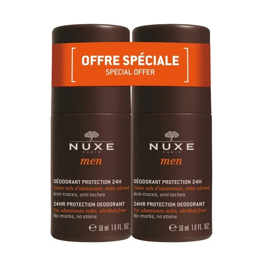 [NUX6] Nuxe Men Déodorant Stick Protection 24H Anti Traces Anti Tâches 2X50ml