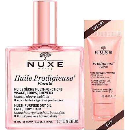 [NUX12] Nuxe Kit Huile Prodigieuse Florale 100ml Et Gelée De Douche Prodigieux Floral 30ml
