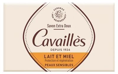 [ROG21] Rogé Cavaillès Savon Solide Extra Doux Lait Et Miel Protection Et Régénération Peaux Sensibles 250g