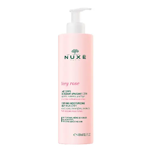 [NUX14] Nuxe Very Rose Lait Corps Hydratant Apaisant Hydrate, Sublime Et Protège Tous Types De Peaux 400ml