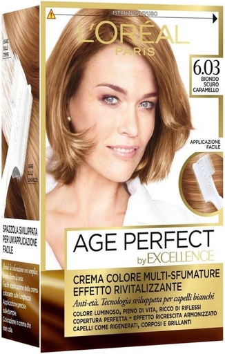 [LOR508] L'Oréal Excellence Age Perfect Coloration Permanente 6.03 Castano Muy Claro Radiante